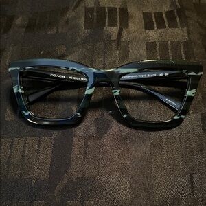 Coach Emerald Glitter Varsity Stripe Women’s Glasses